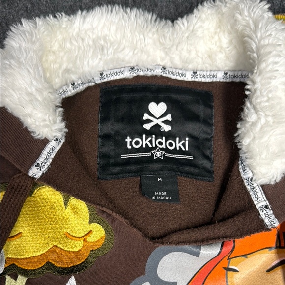 Tokidoki Vintage Brown and Multicolor Graphic Jacket - Picture 6 of 10